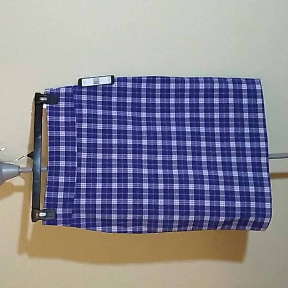 Soho Apparel Purple Plaid Pencil Skirt